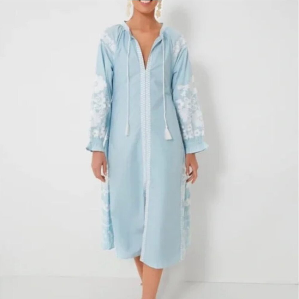 Julia Amory Nantucket Blue Coatue Caftan